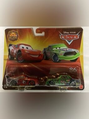 LIGHTNING McQUEEN & CHICK HICKS Disney Pixar Cars RACE & RESCUE bundle
